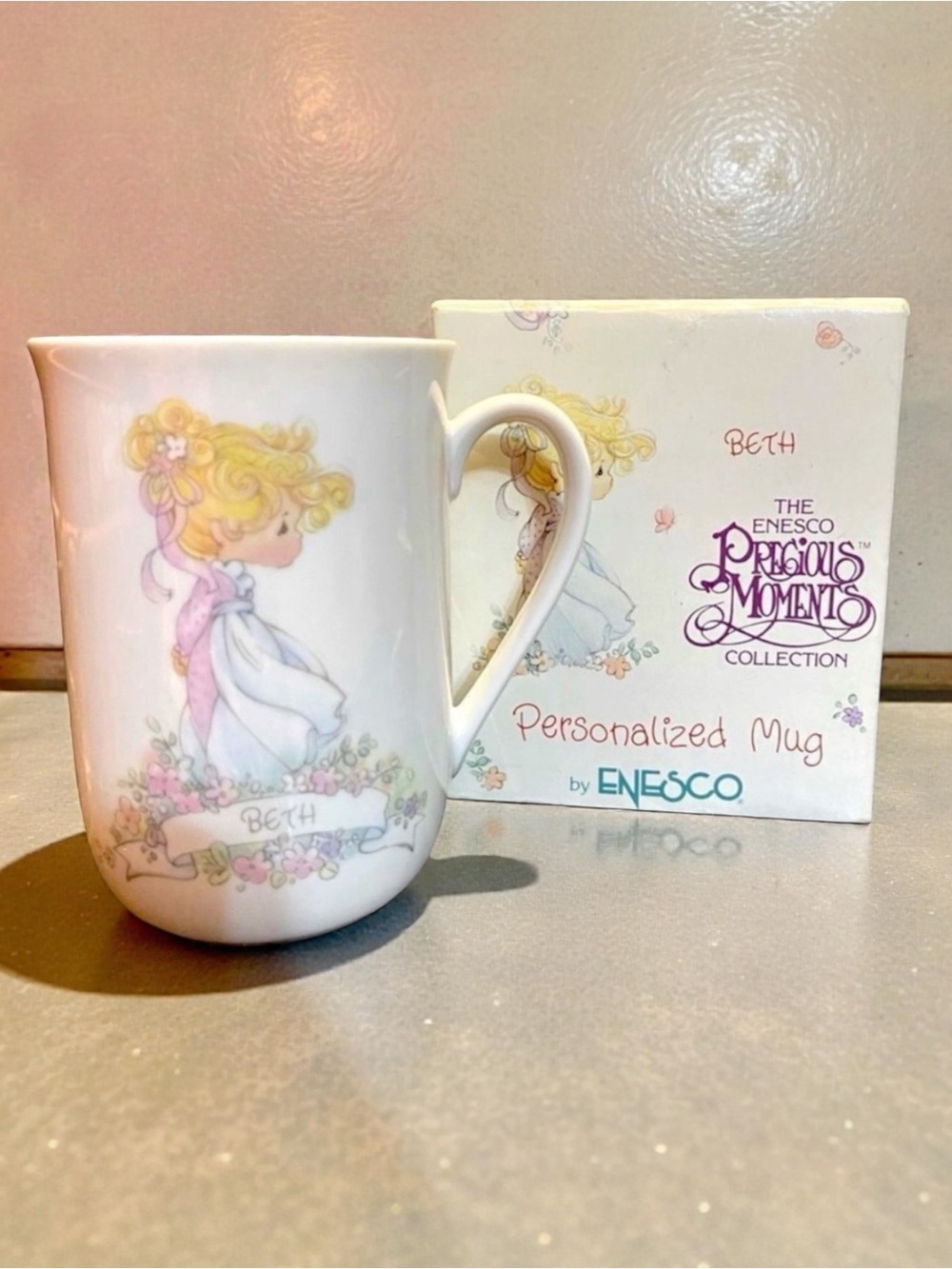 Vintage The Enesco Precious Moments Collection | Beth | Personalized Mug | 1989